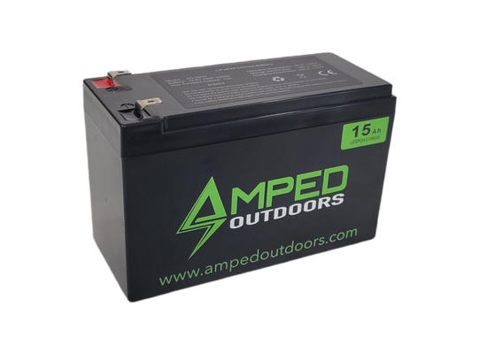 Amped Outdoors 15Ah Lithium Battery (LiFePO4)