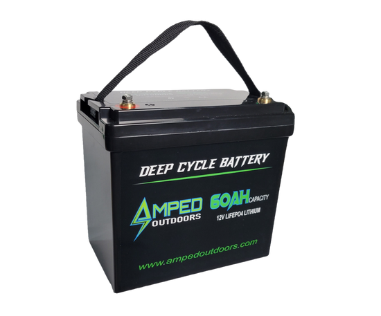 Amped Outdoors 60Ah 12V Battery Waterproof