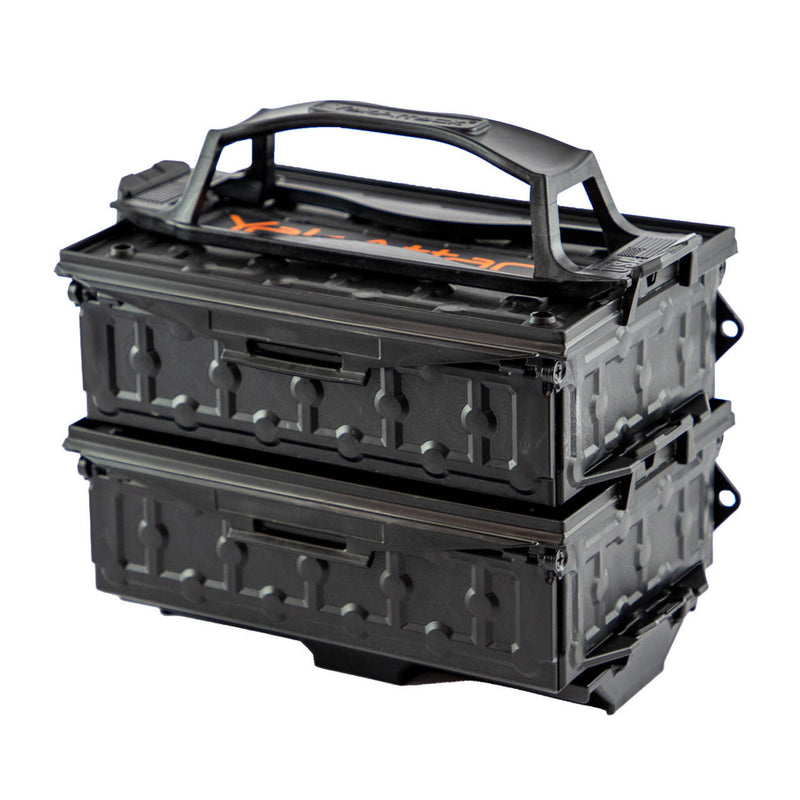 YakAttack Fully Loaded TracPak Combo Kit, Two Boxes, Track Mount, Handle, and 3 Trays