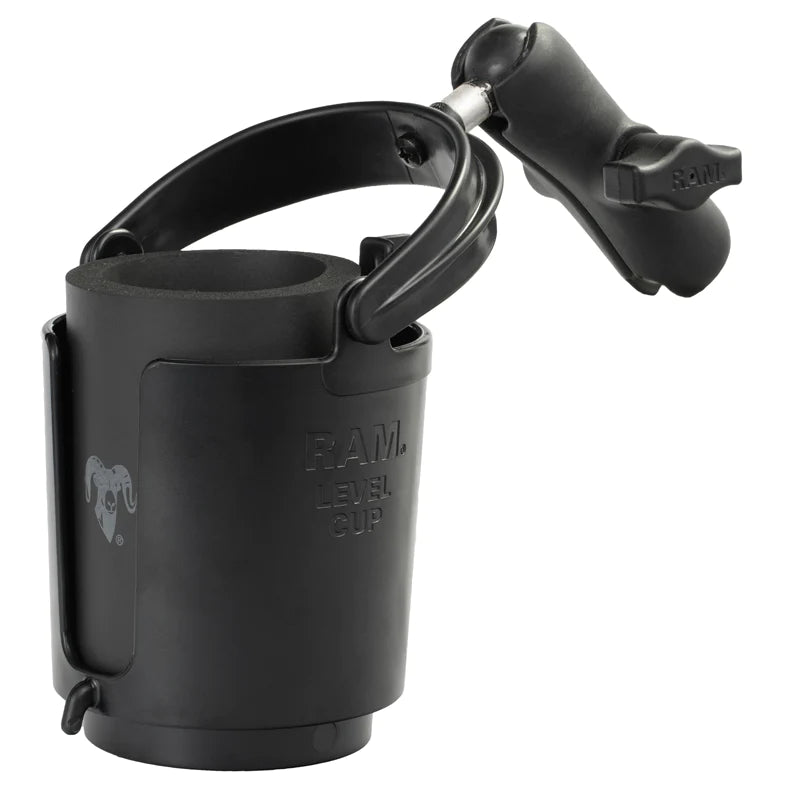RAM® Level Cup 16oz Drink Holder with Double Socket Arm