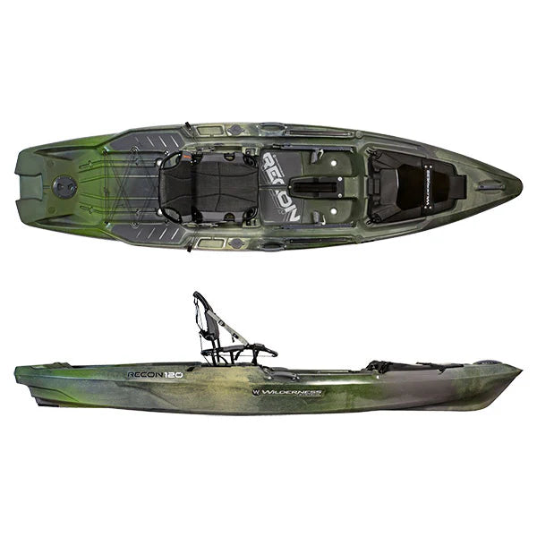 Wilderness Recon 120 Fishing Kayak with AirPro ACES seat 2024